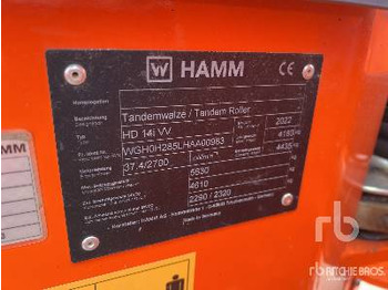 Дорожный каток HAMM HD14IVV Compacteur Vibrant Tandem: фото 5