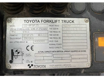 Газовый погрузчик TOYOTA FGF 25