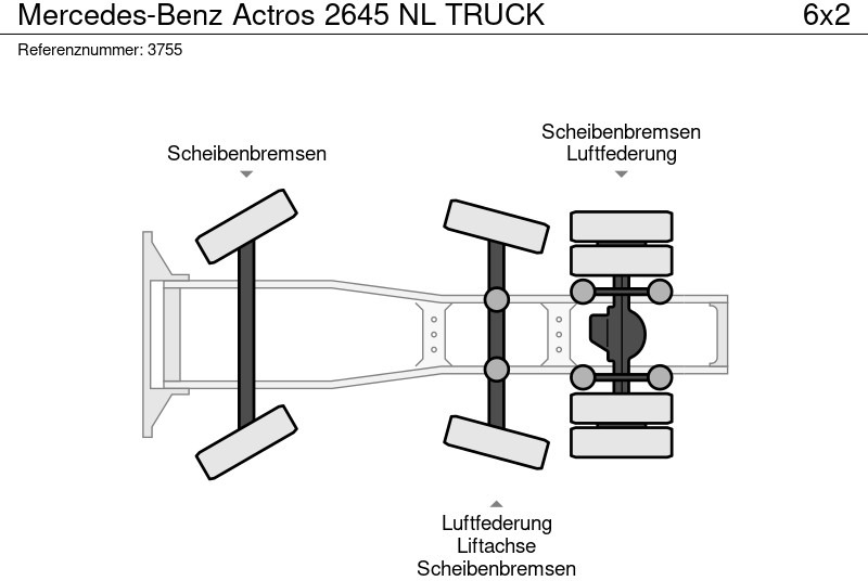 Тягач Mercedes-Benz Actros 2645 NL TRUCK: фото 21