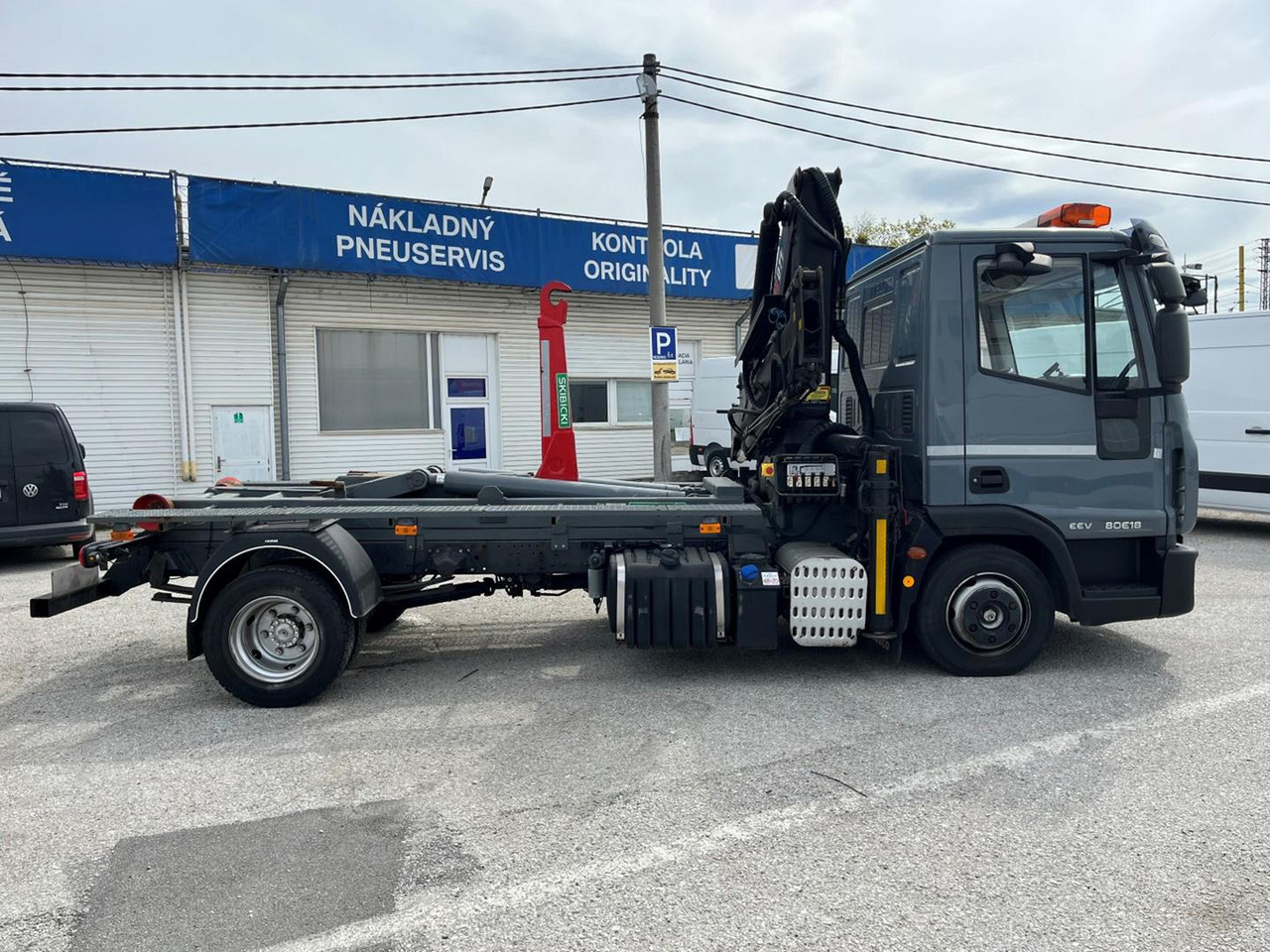 Крюковой мультилифт, Автоманипулятор Iveco EuroCargo, 80E18, Hákový nosič kontajnerov: фото 9