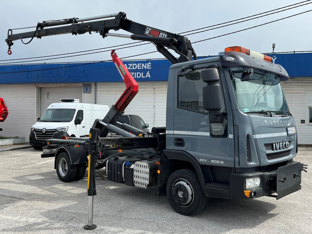 Крюковой мультилифт, Автоманипулятор Iveco EuroCargo, 80E18, Hákový nosič kontajnerov: фото 12