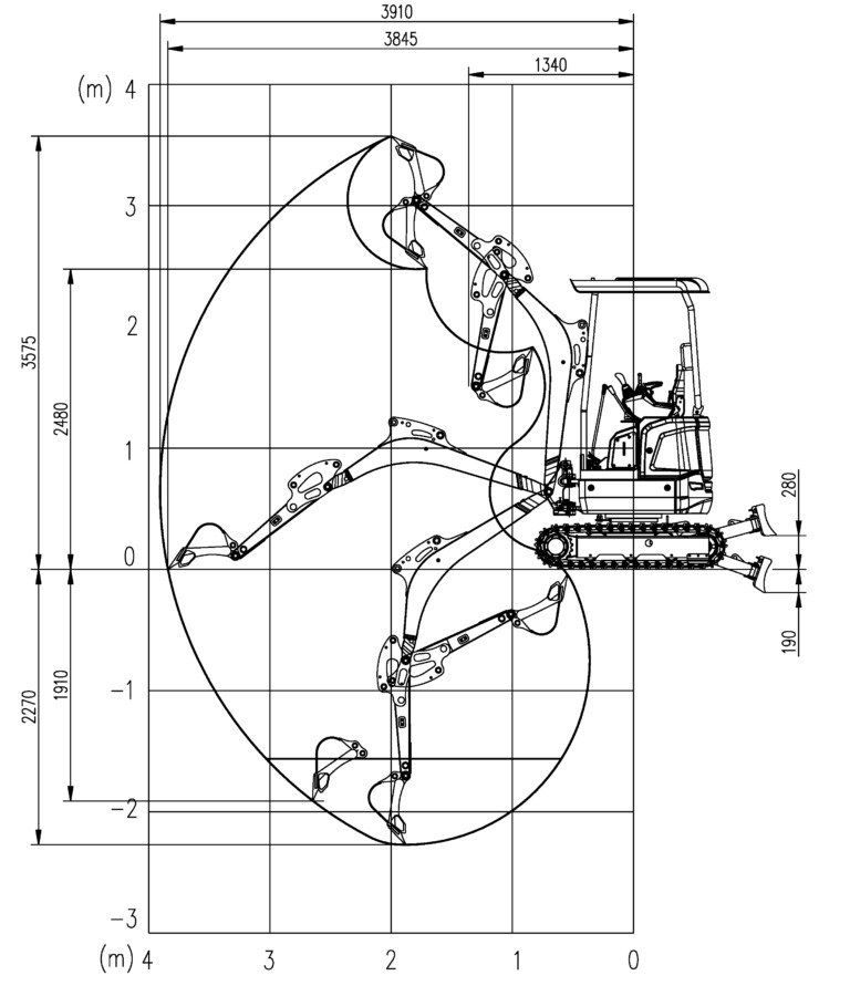 Новый Мини-экскаватор SCHMiDT AR200 -  Kubota engine, Extended tracks, Swing arm: фото 9