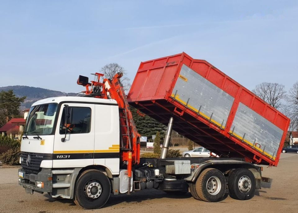 Самосвал Mercedes-Benz Actros 1831 Wywrotka 6x2 / Kiper + HDS Stan * BDB *: фото 7