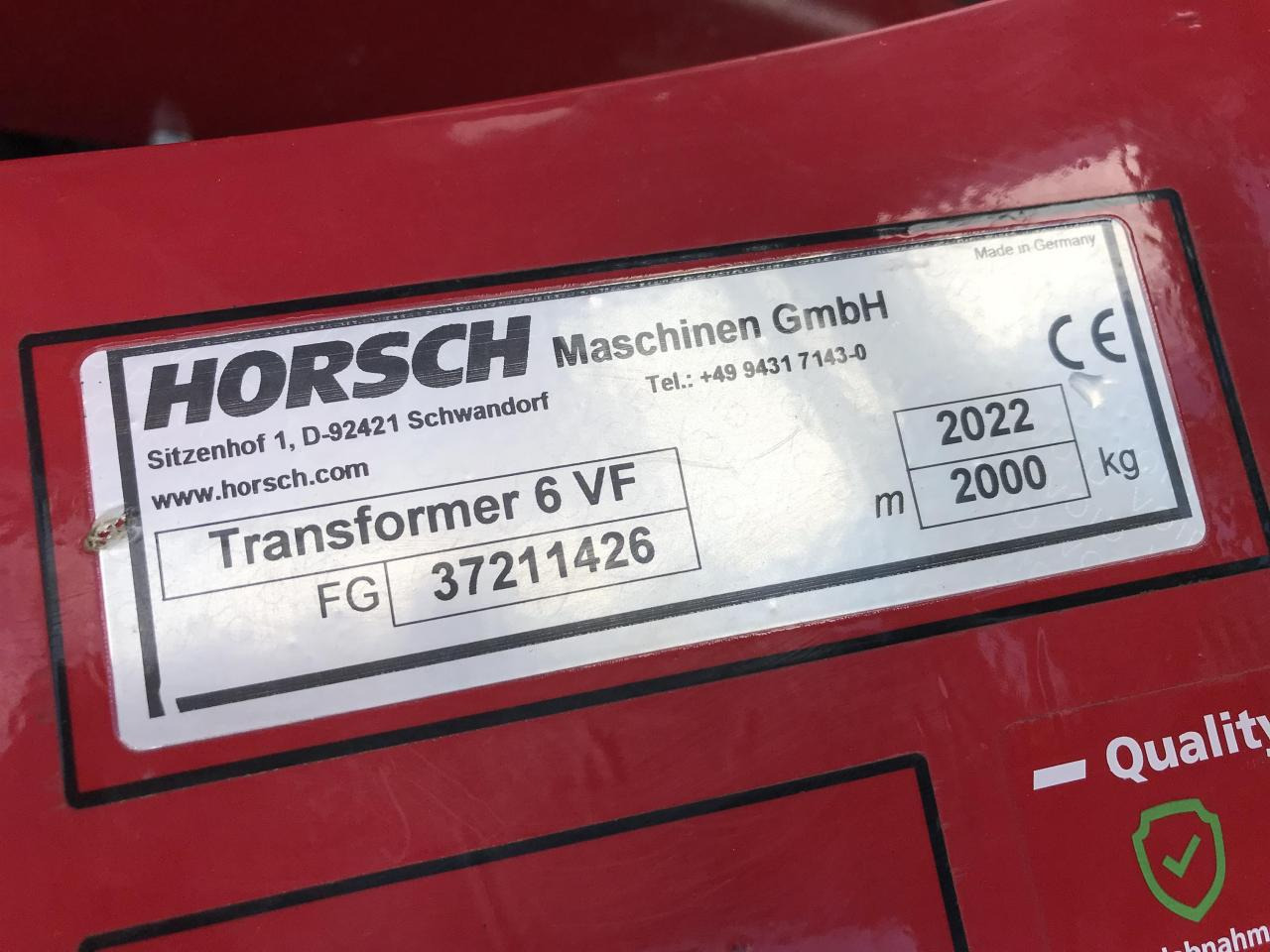 Техника для обработки почвы Horsch Transformer 6 VF: фото 10