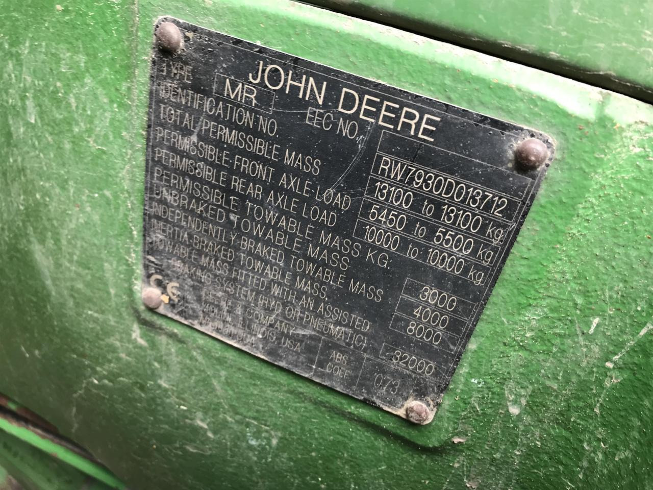 Трактор John Deere 7930: фото 13