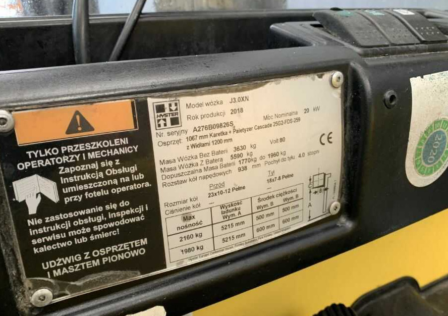 Электропогрузчик Hyster J3.0XN: фото 6